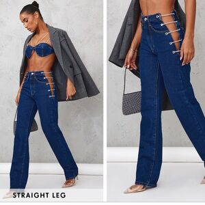 PrettyLittleThings Rhinestone Cowgirl Set jeans and top